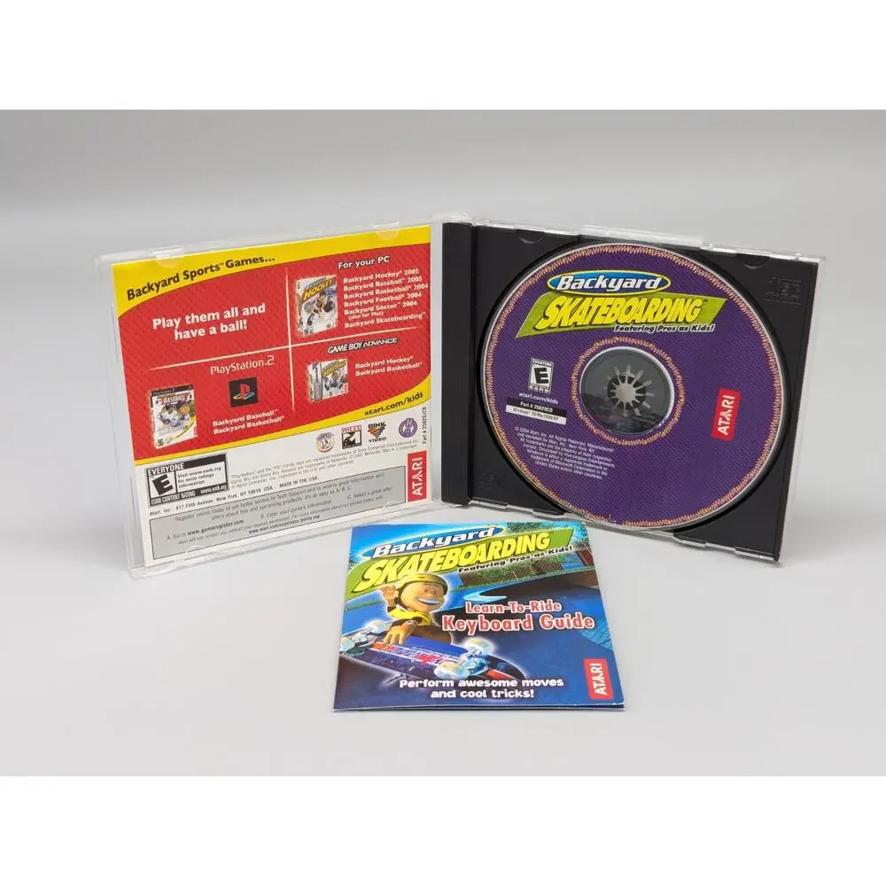 Backyard Skateboarding Andy Macdonald Atari PC Video Game + Manual Tested